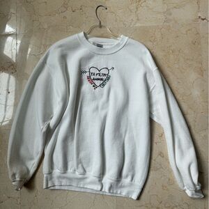Gildan White Sweatshirt